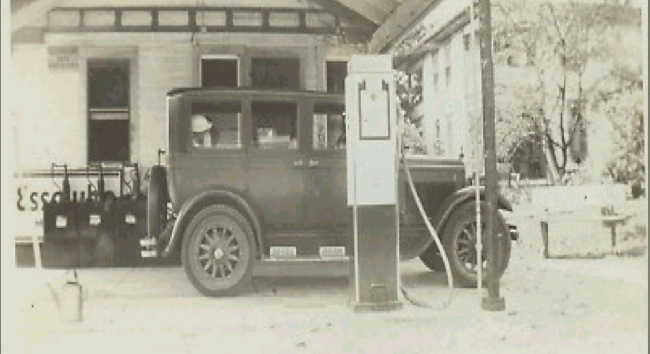 Possibly a photo of my great grandparent's first gas station.